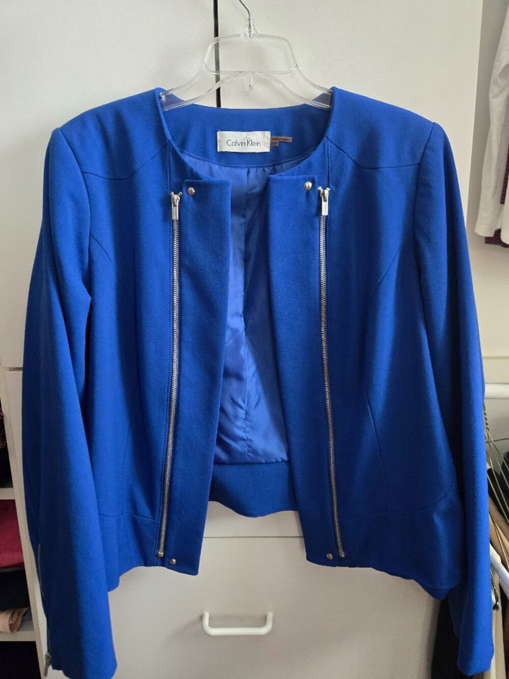 Stunning Calvin Klein Jacket - 14W - Silver Logo Hardware